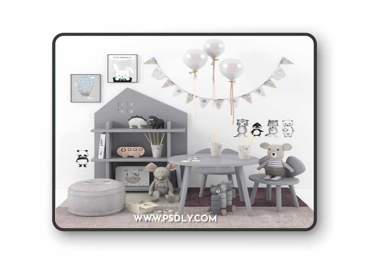 Children's play area 05 3D Model