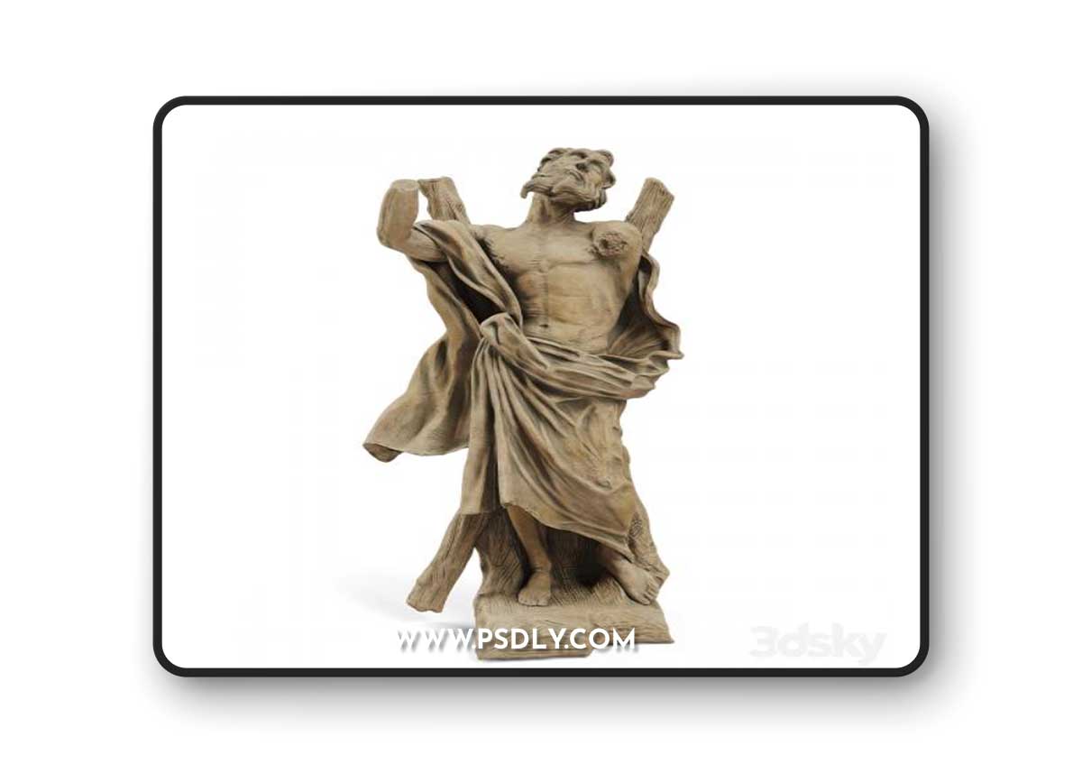 Classic sculpture Ercole Ferrata ST ANDREW THE APOSTLE