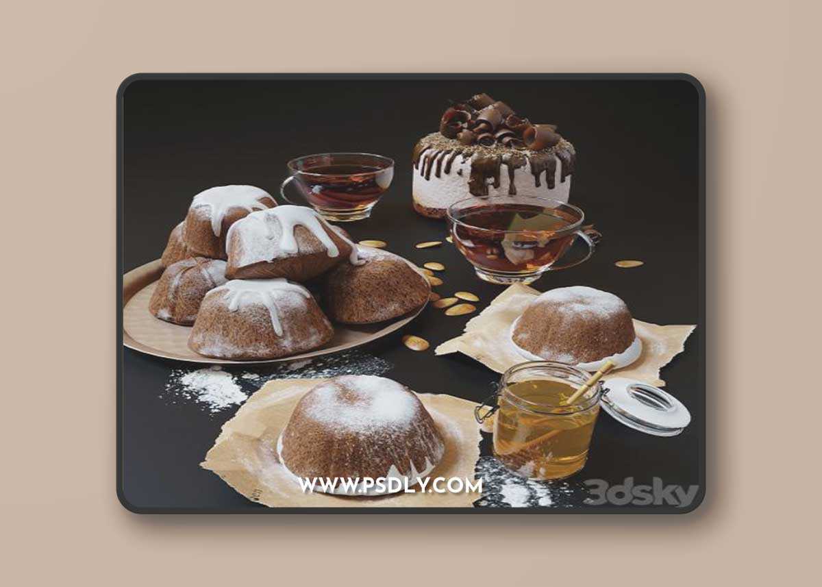 Cupcakes, honey and Tea