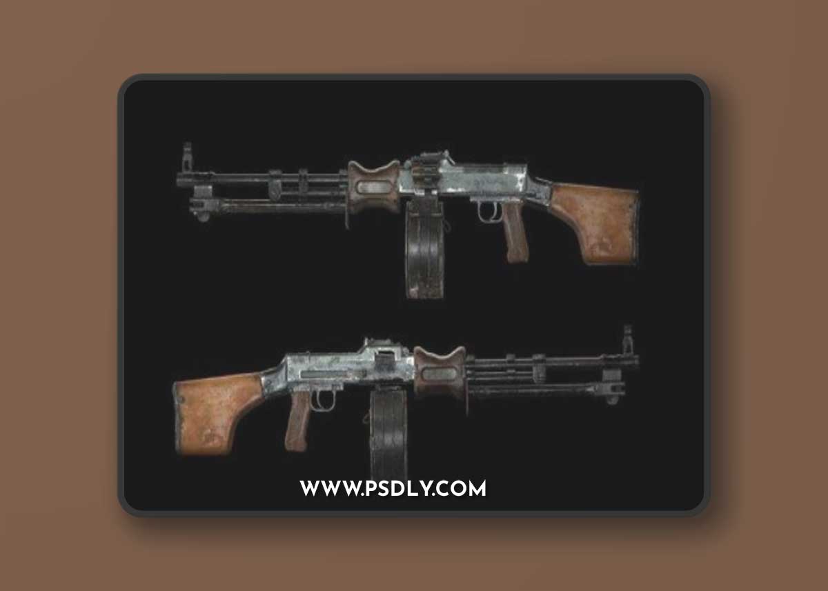 Degtyarev light machine gun – Soviet machinegun