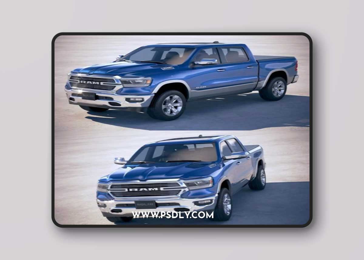 Dodge RAM Laramie 2019 3D Model
