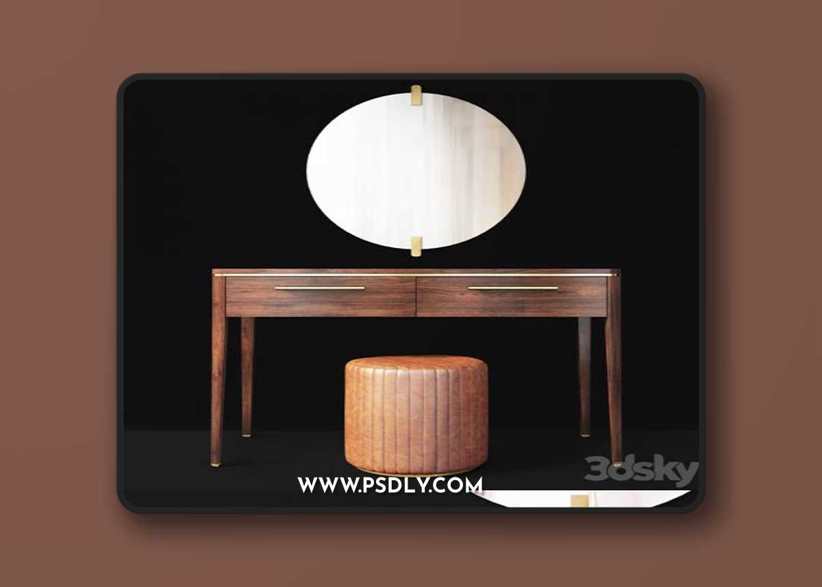 Dressing table with mirror Raum. Vanity by enza home