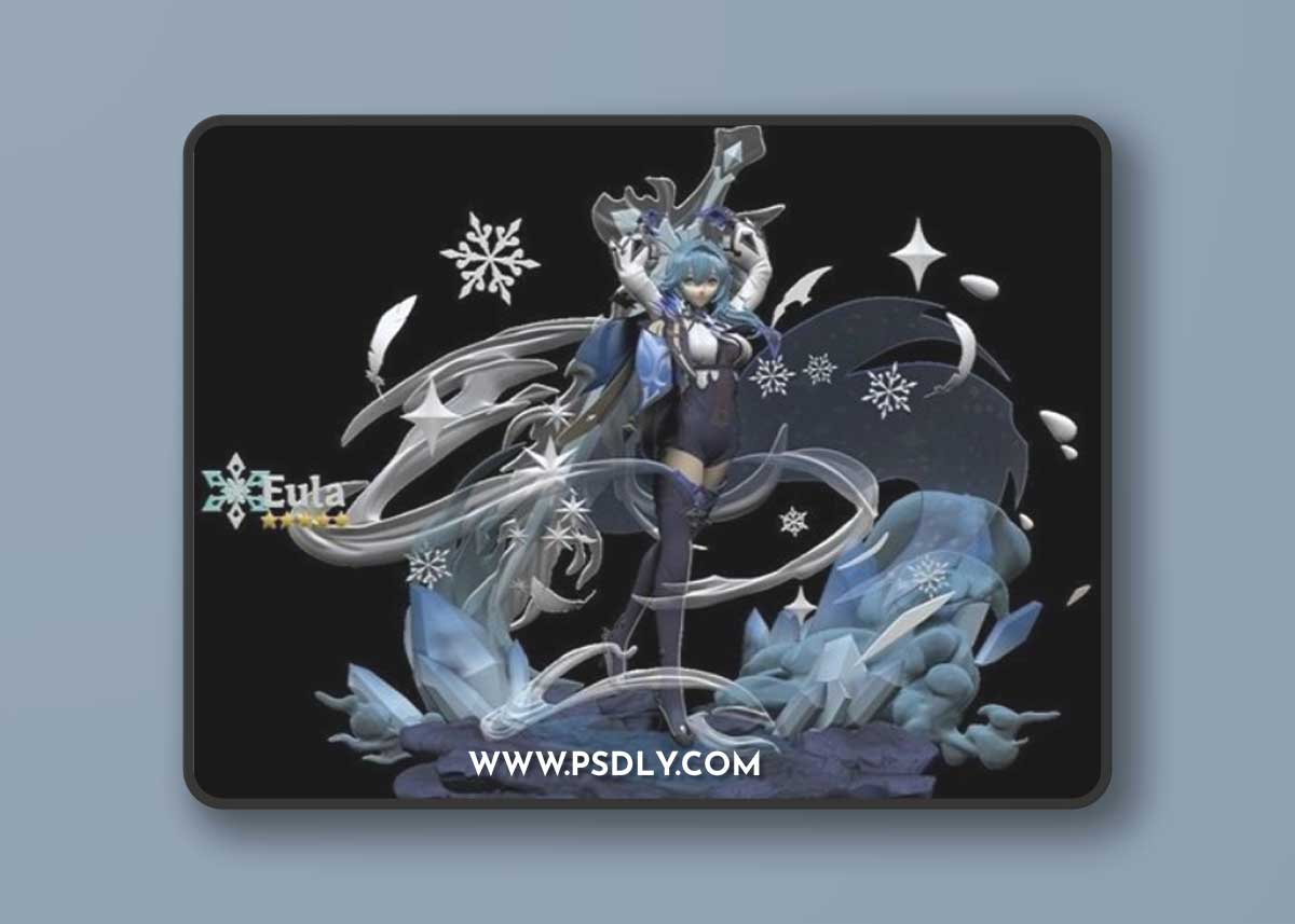 Eula from Genshin Impact – 3D Print Model
