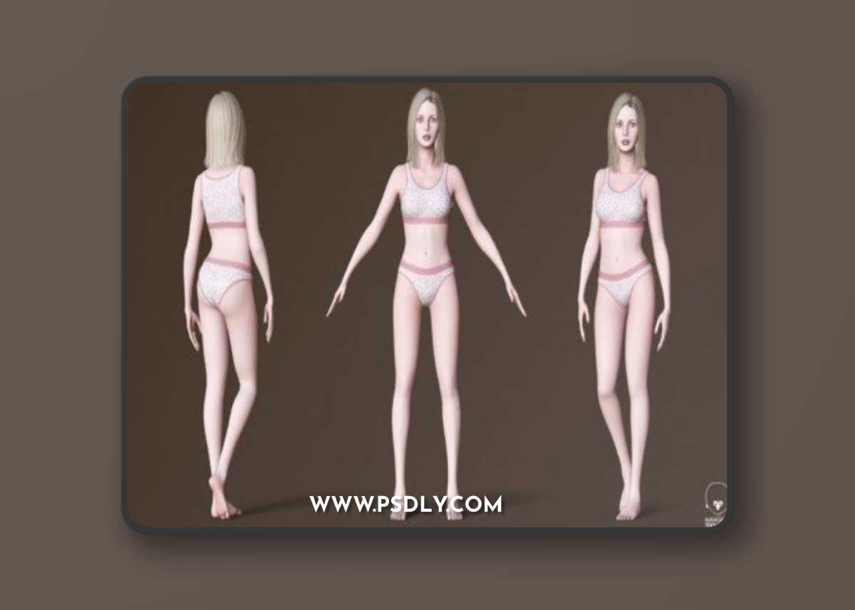 Female Character Base Mesh Plus VER001