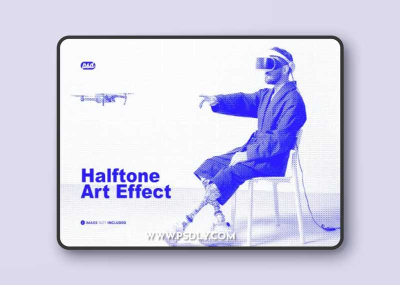 Halftone Art Photo Effect