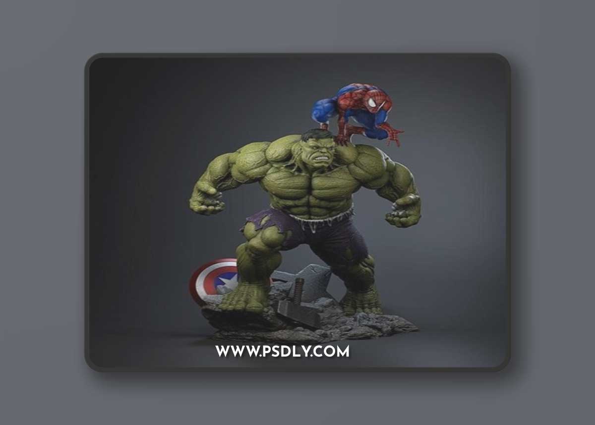 Hulk and Spiderman – 3D Print Model