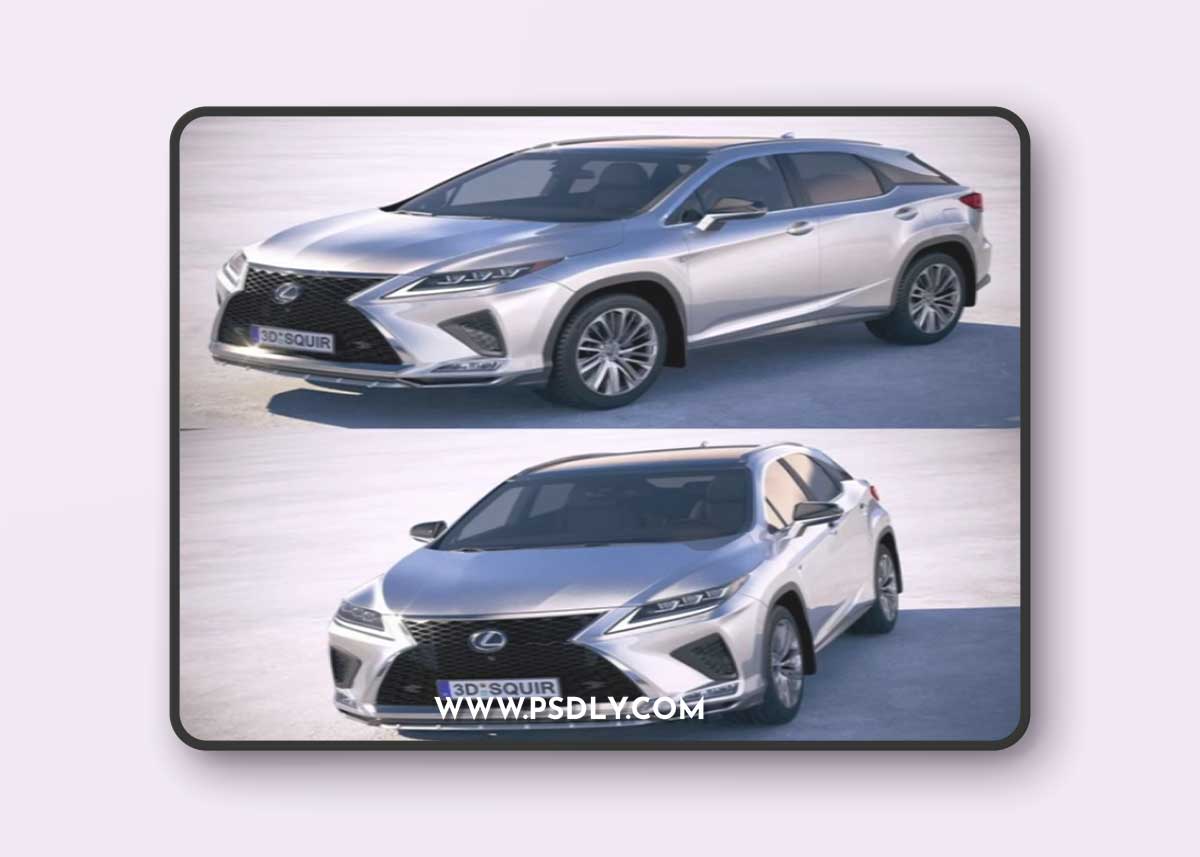 Lexus RX F-Sport 2020 3D Model