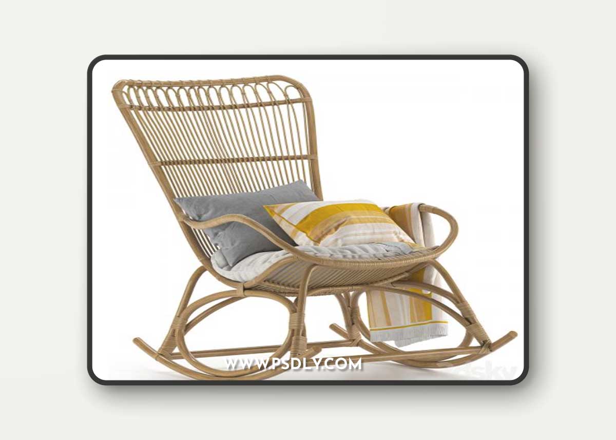 Monet rocking chair 3D Model