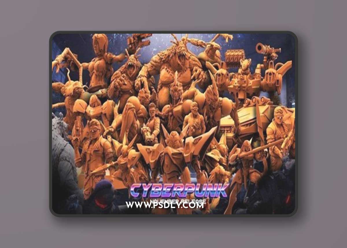 Papsikels Miniatures – Cyberpunk November 2023 – 3D Print Model