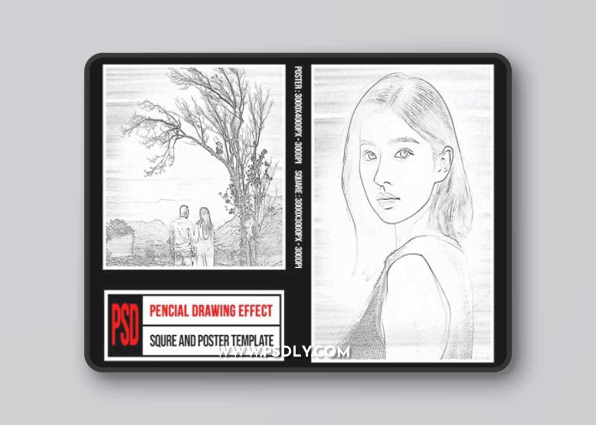 Pencial Drawing Effects for Photoshop