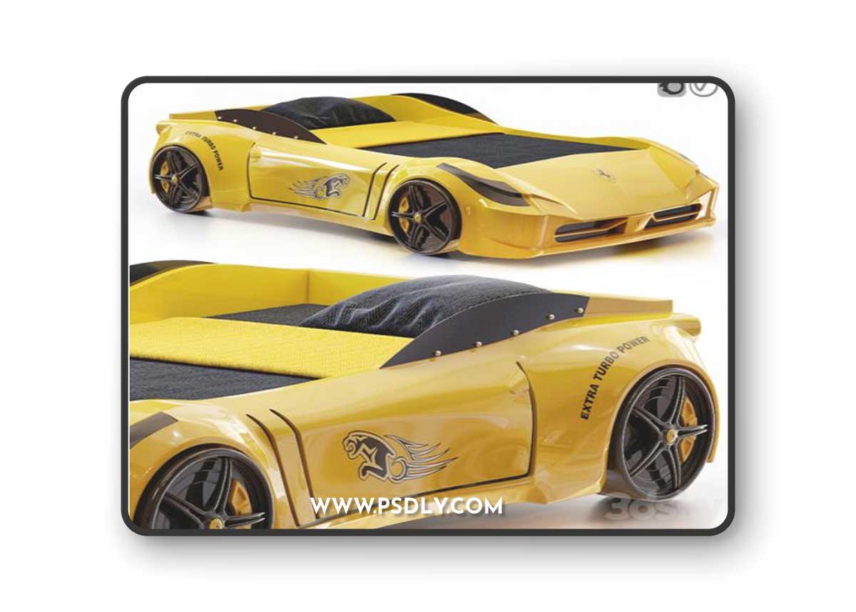 Racing Ferrari Car Bed Model for kids