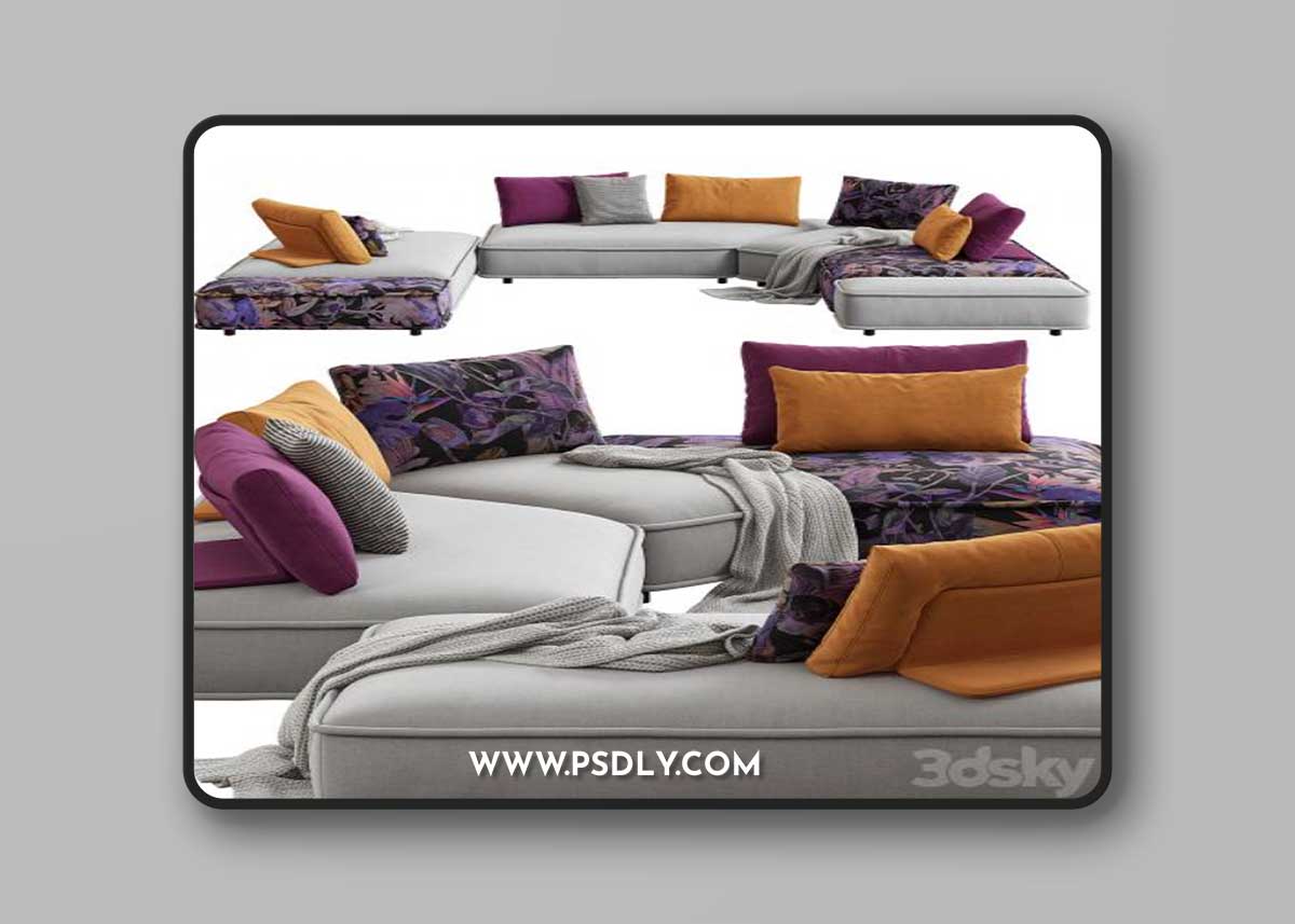 Roche Bobois / Escapade Corner Sofa 3D Model