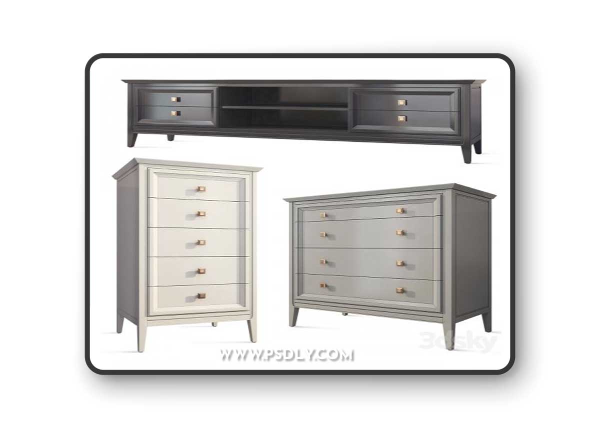 TV cabinet chest of drawers for clothes Tesoro Aletan
