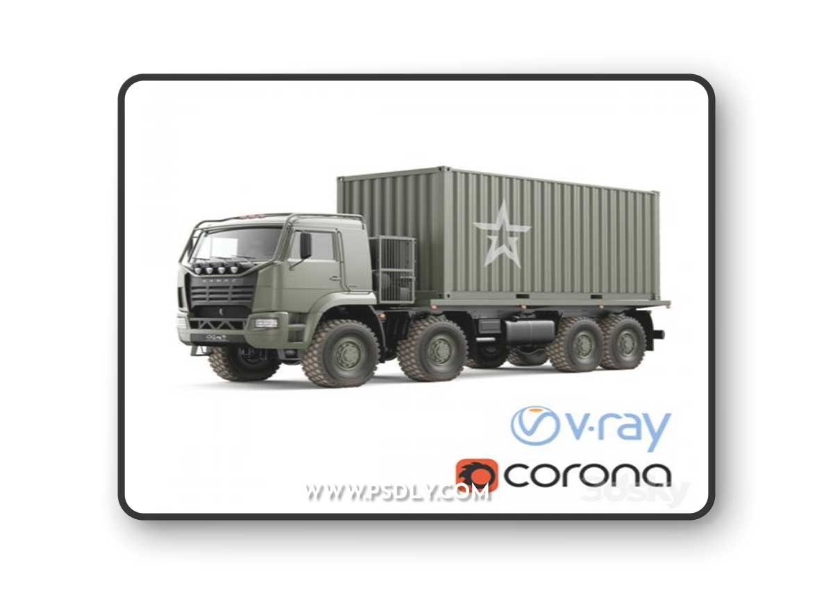 Truck KAMAZ 6560 3D Model