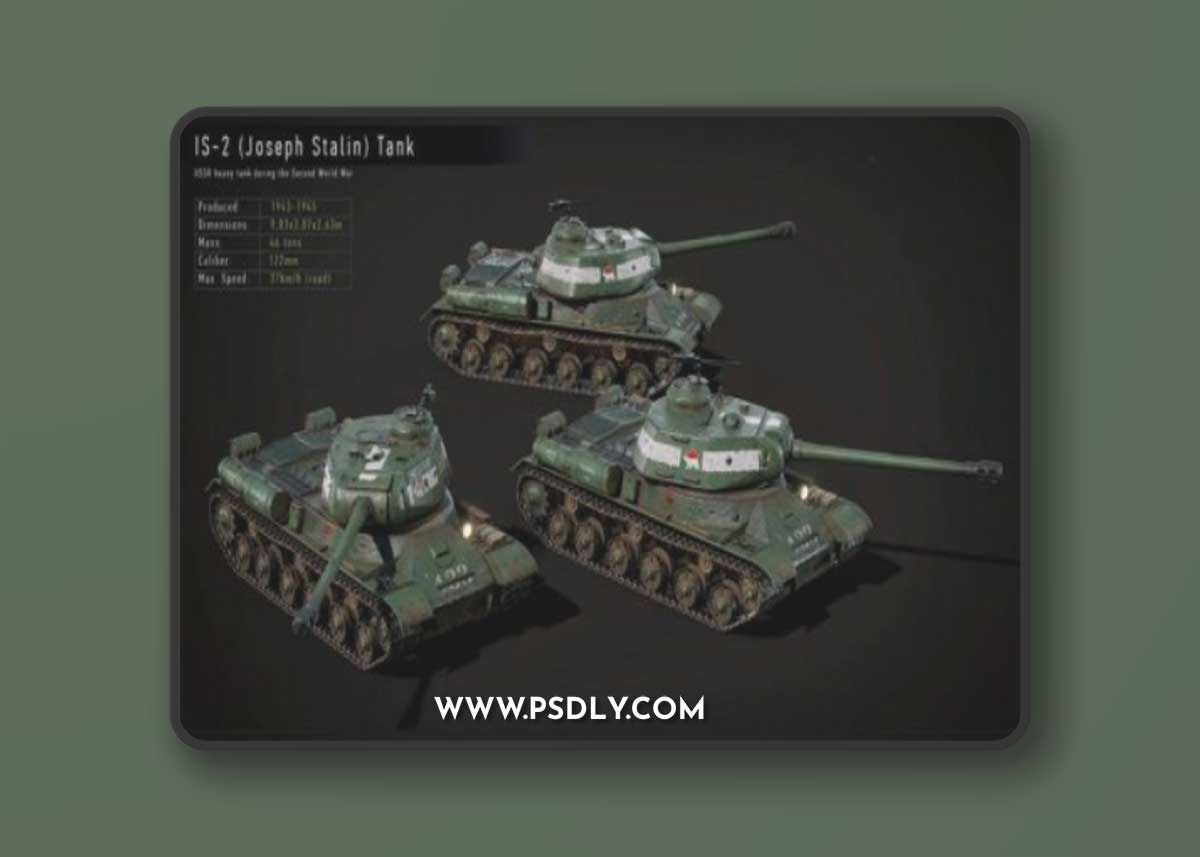 Unreal Engine - WW2 Tank – IS-2 – Advanced Tank