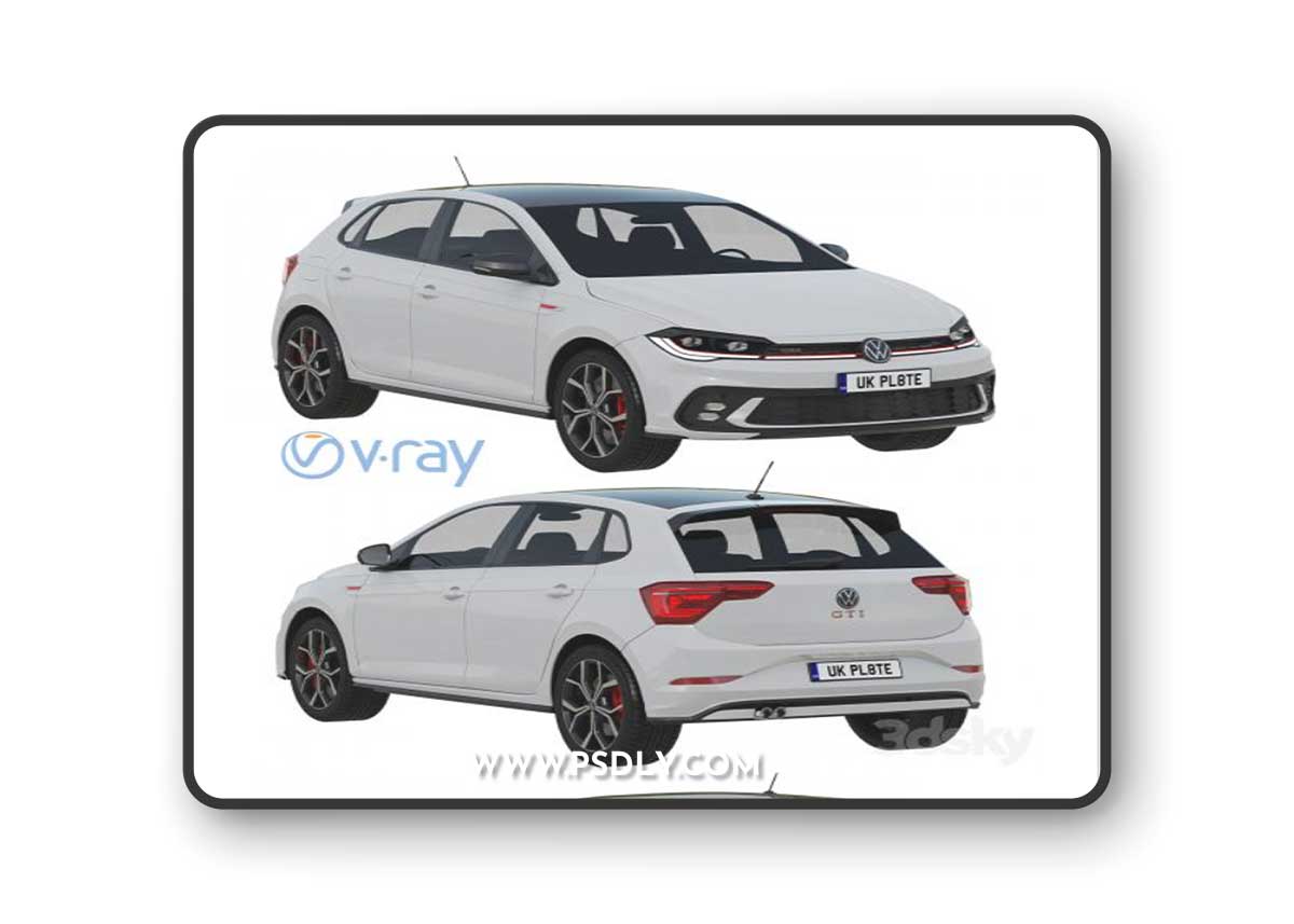 Volkswagen Polo GTI 2022 3D Model