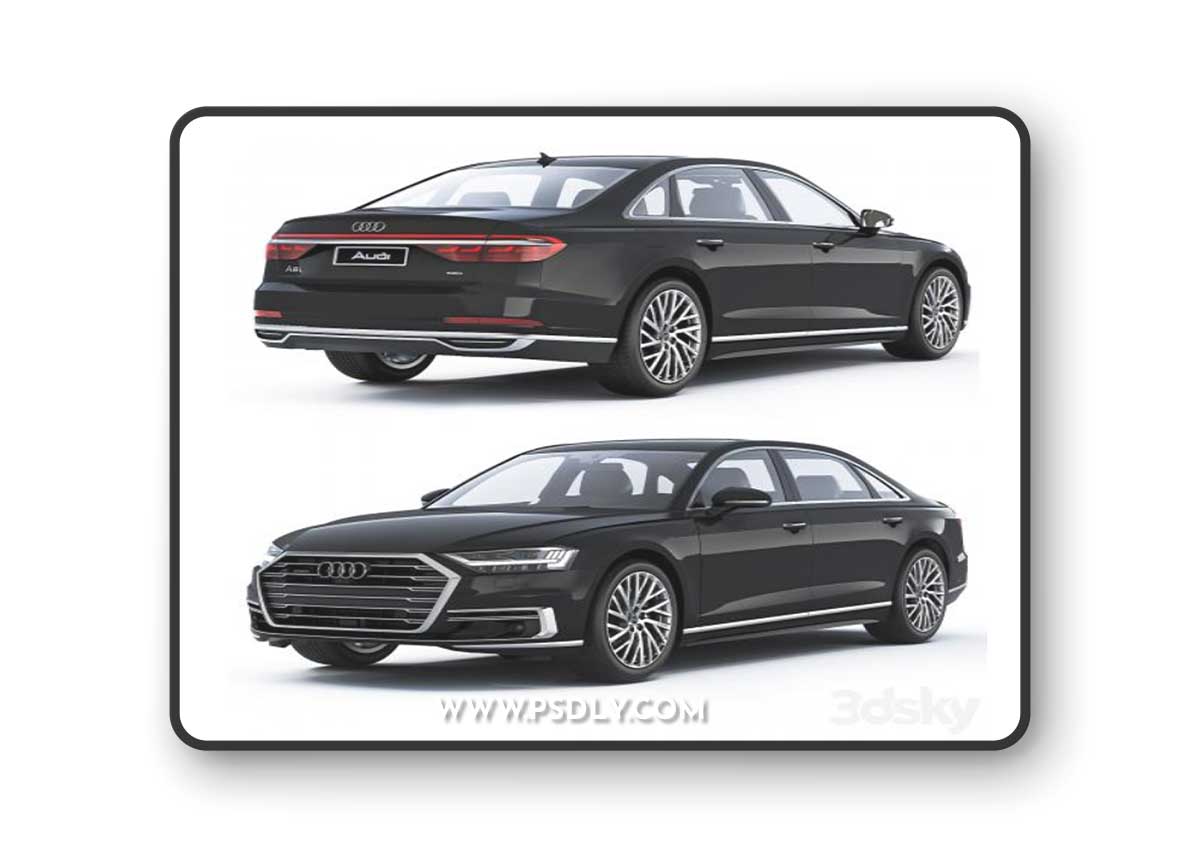 Audi A8L 2018 3D Model