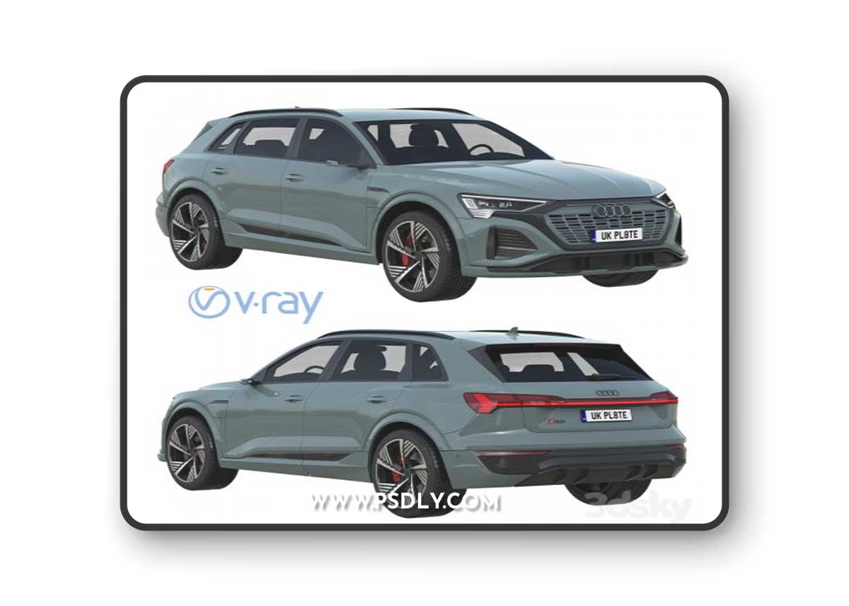 Audi Q8 e-tron 3D Model