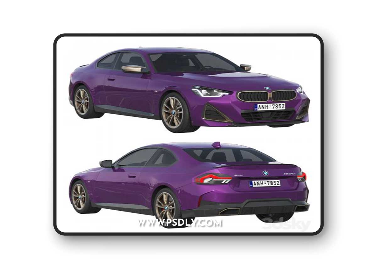 BMW M240i Coupé G42 2022 3D Model