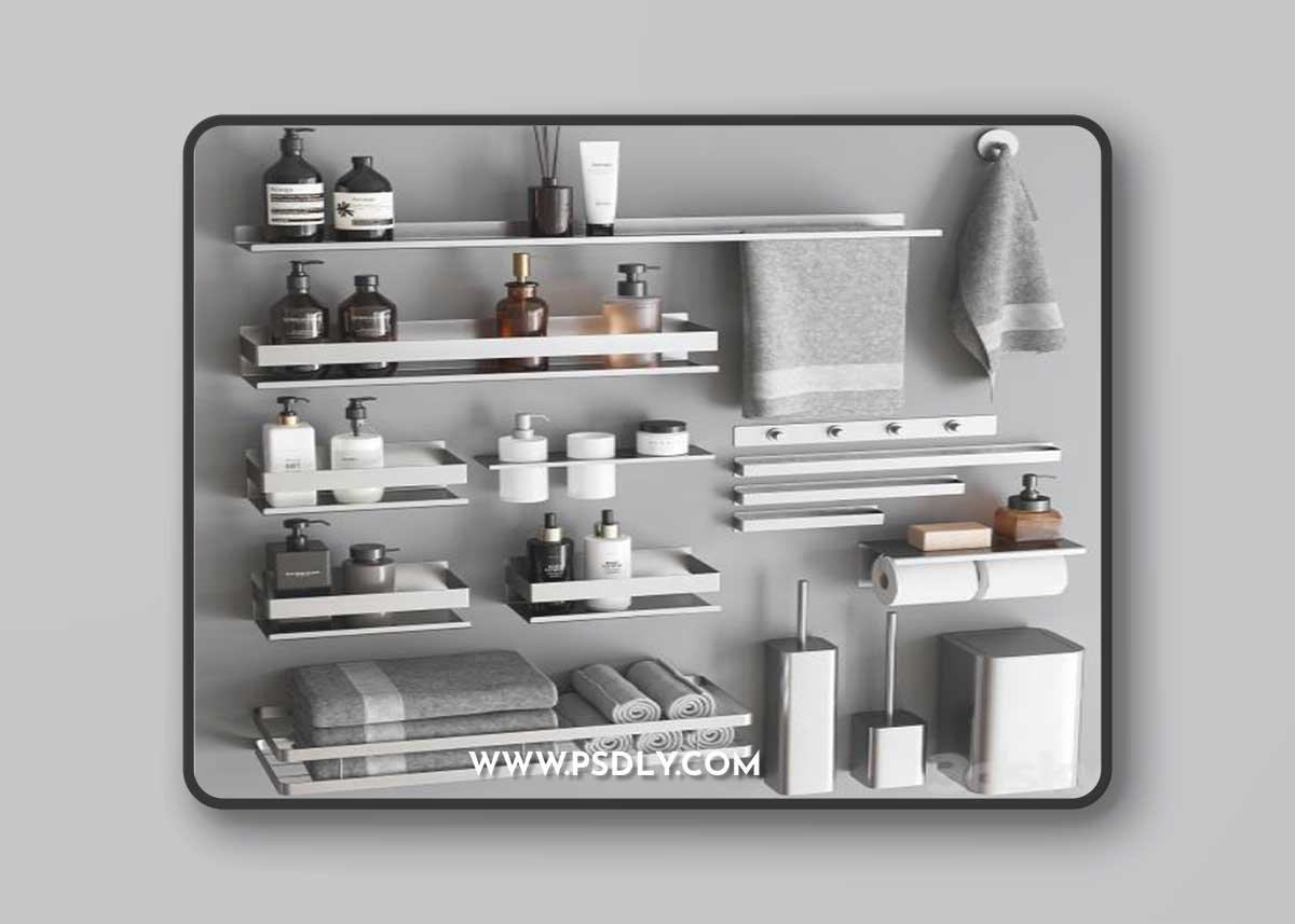 Bathroom Accessories 71 3D Model