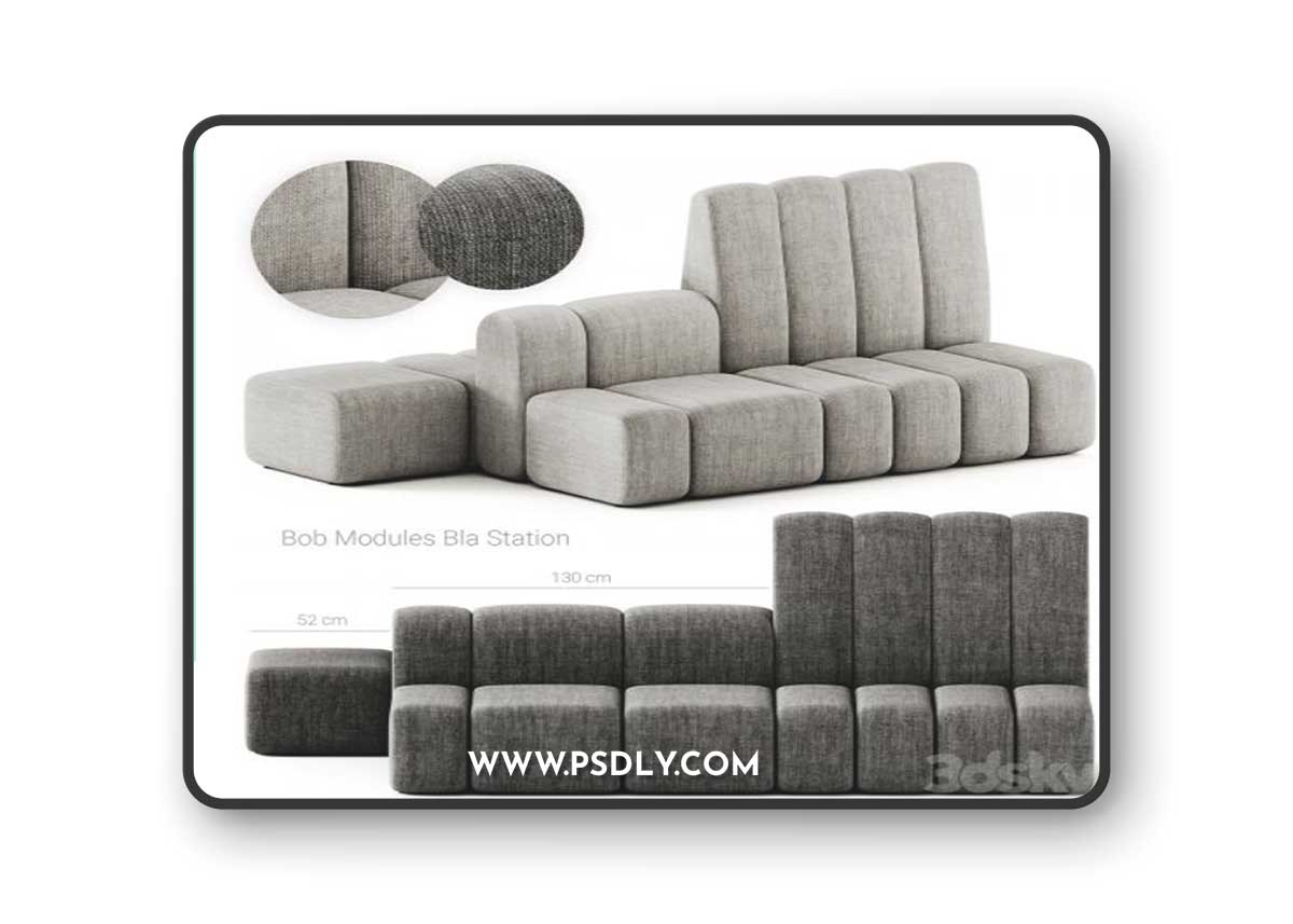 Bla Station Bob Module Hide Sofa