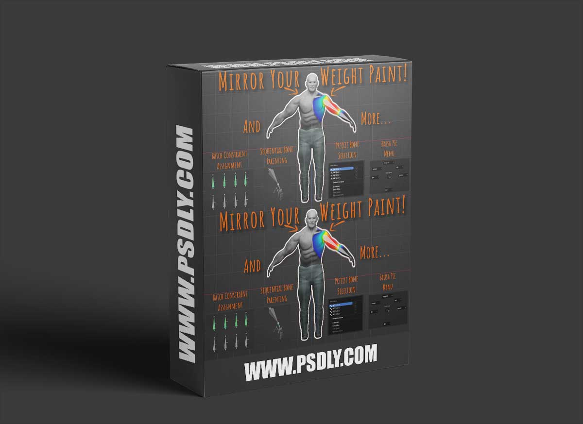 Blender Market – Weight Paint And Bones: A Blender Toolkit v1.1.0 1 Blender Market – Weight Paint And Bones: A Blender Toolkit v1.1.0