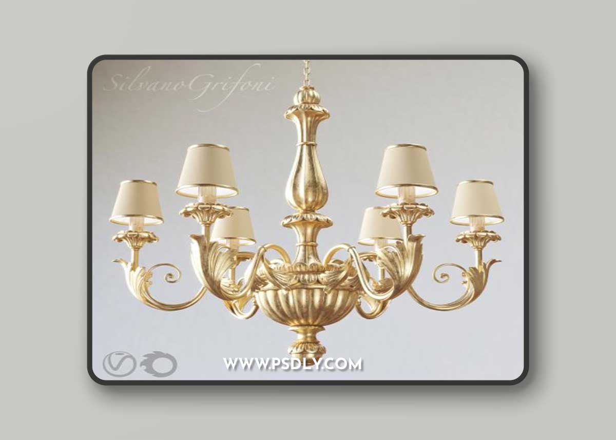 Chandelier Silvano Grifoni 6 3D Model