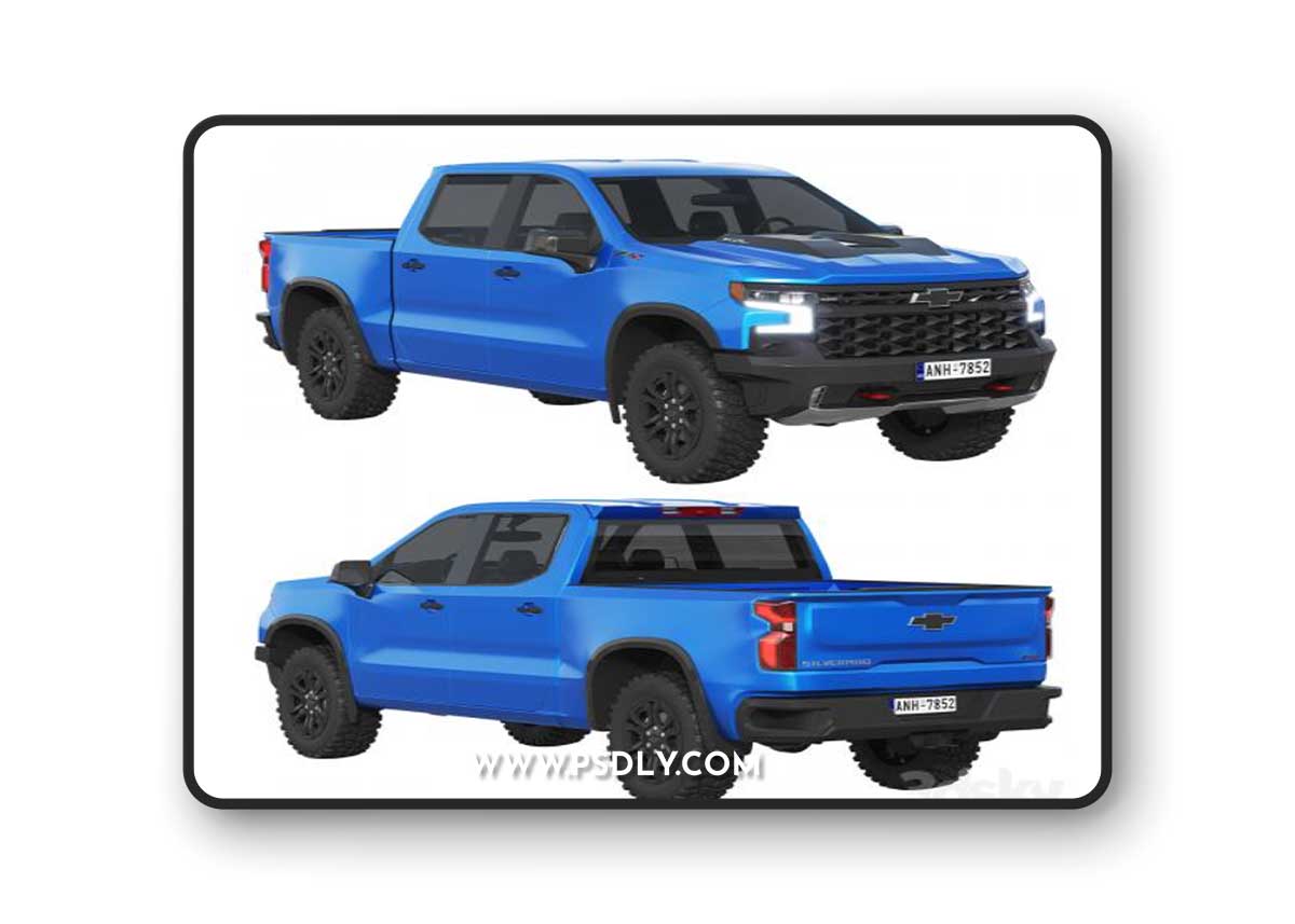Chevrolet Silverado ZR2 2022 3D Model