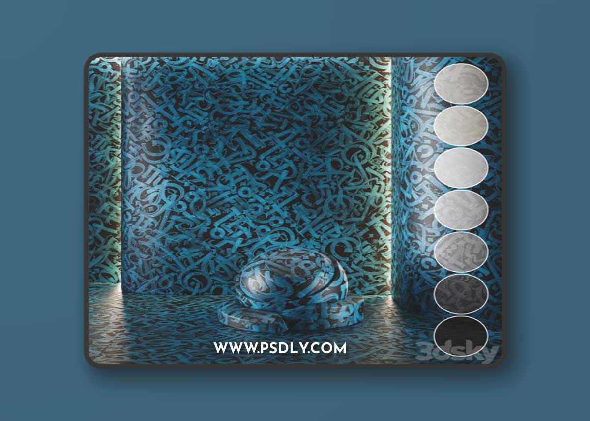 Decorative plaster | Concrete set (seamless) | 22
