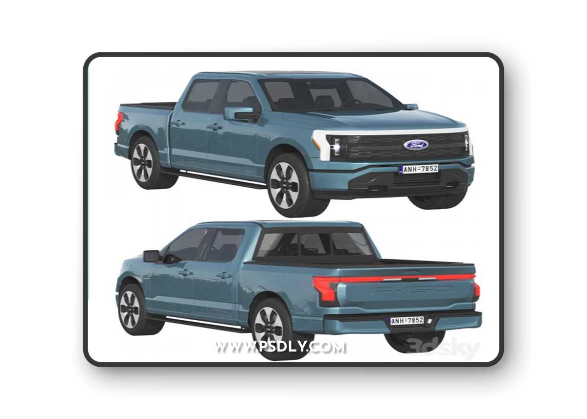 Ford F-150 Lightning 2022 3D Model