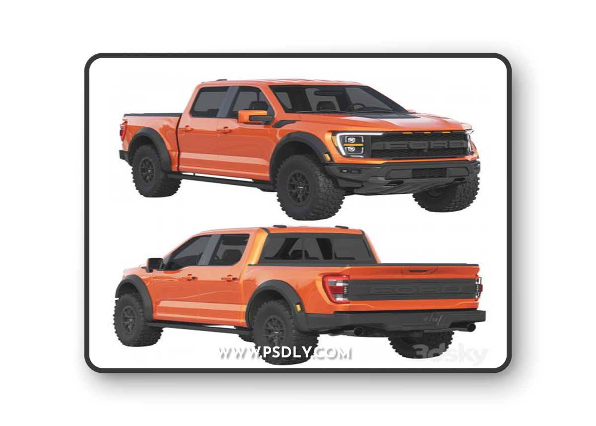 Ford F-150 Raptor 2021 3D Model