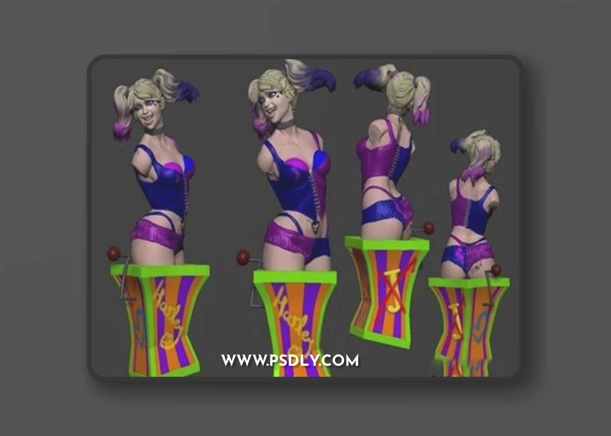 Harley Quinn Bust v2 – 3D Print Model