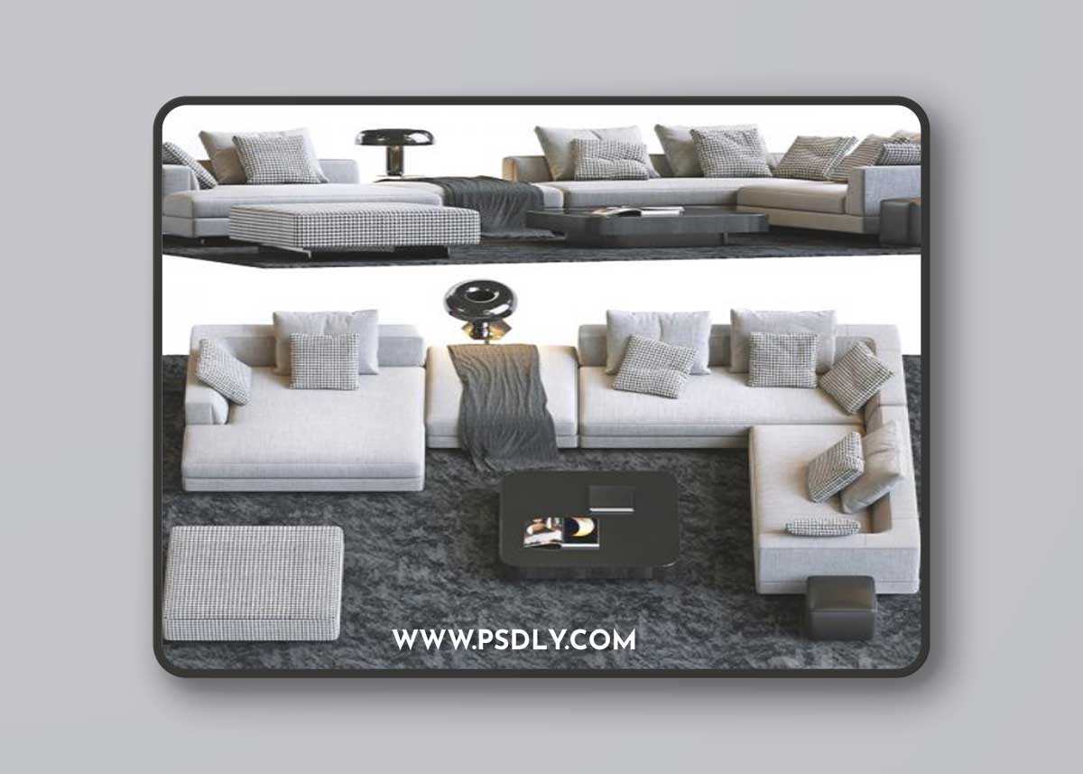MINOTTI SET 18 3D Model