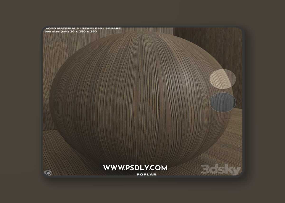 Material wood (seamless) poplar - set 135