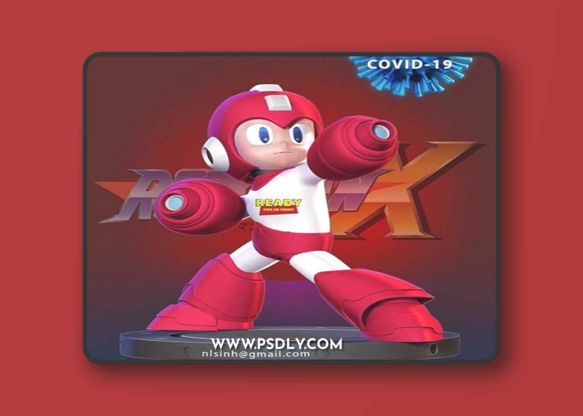 Megaman vs Сovid 19 – 3D Print Model