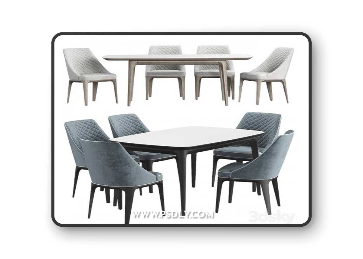 Mido Chair Konyshev Play Table 3D Model