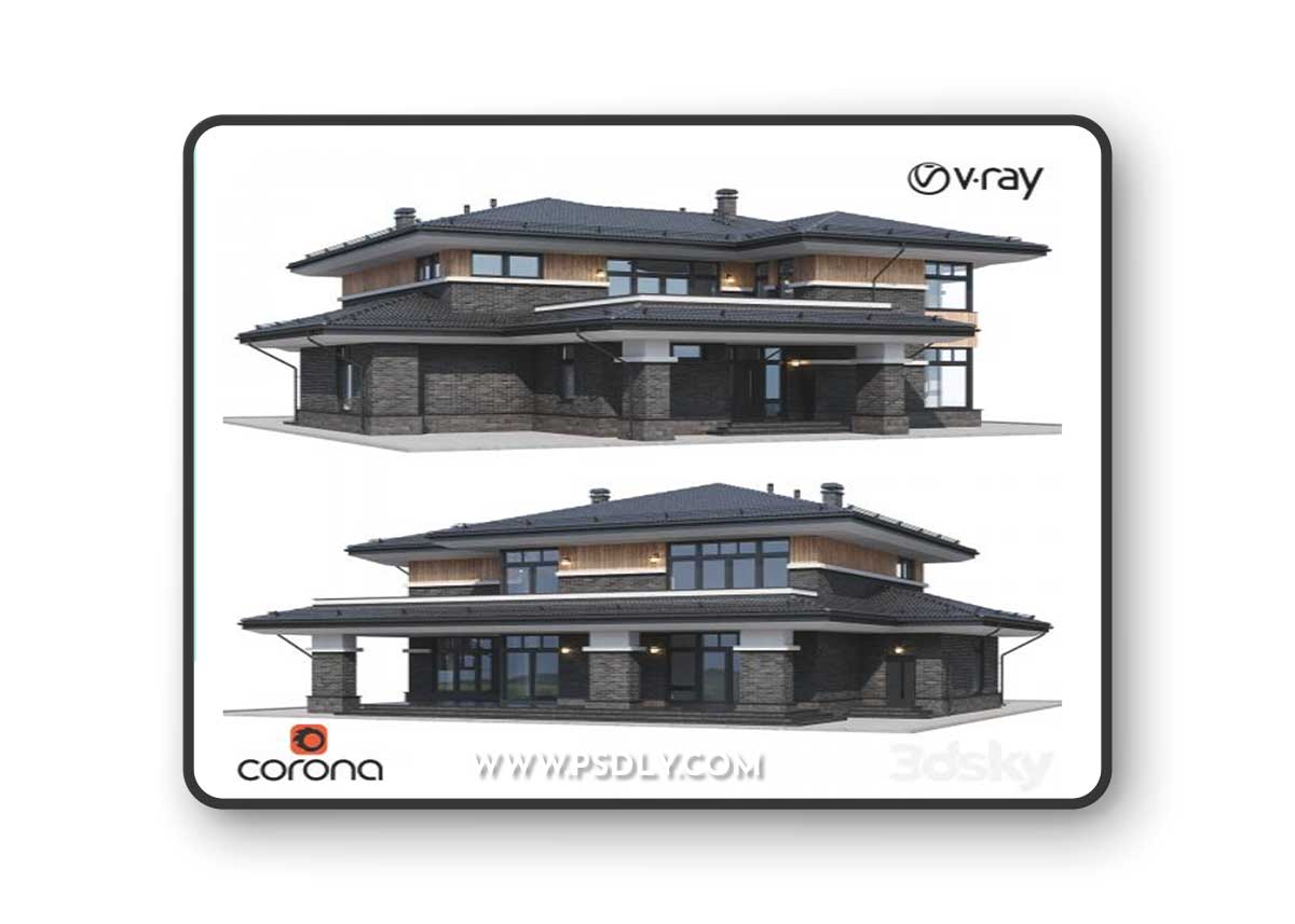 Modern house 23 3D Model