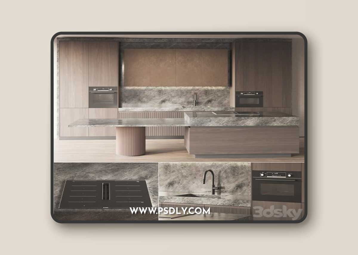 Modern style kitchen with island Kitchen 05