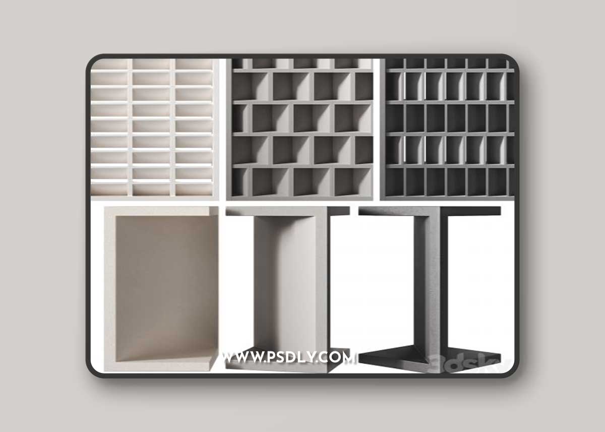 Modular decorative partition MISTRAL by Mutina