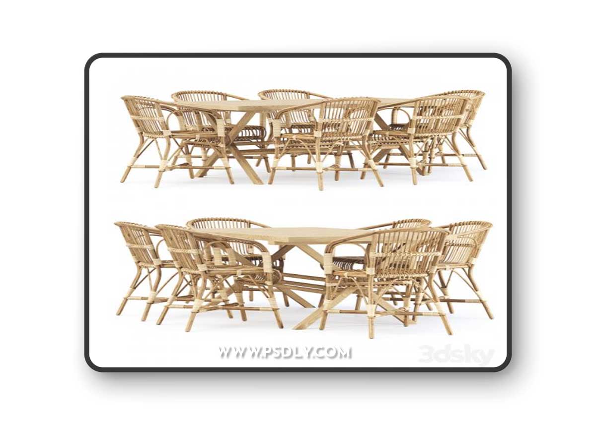 Outdoor garden furniture set_v02 / Garden furniture set