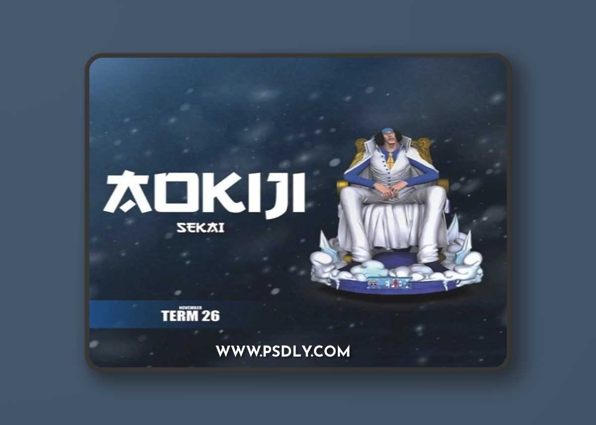 Sekai – Aokiji Statue and Bust – 3D Print Model