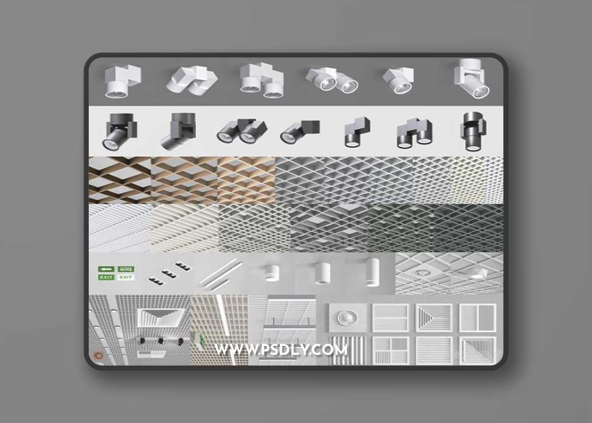 Set for ceilings Grilyato 2 3D Model