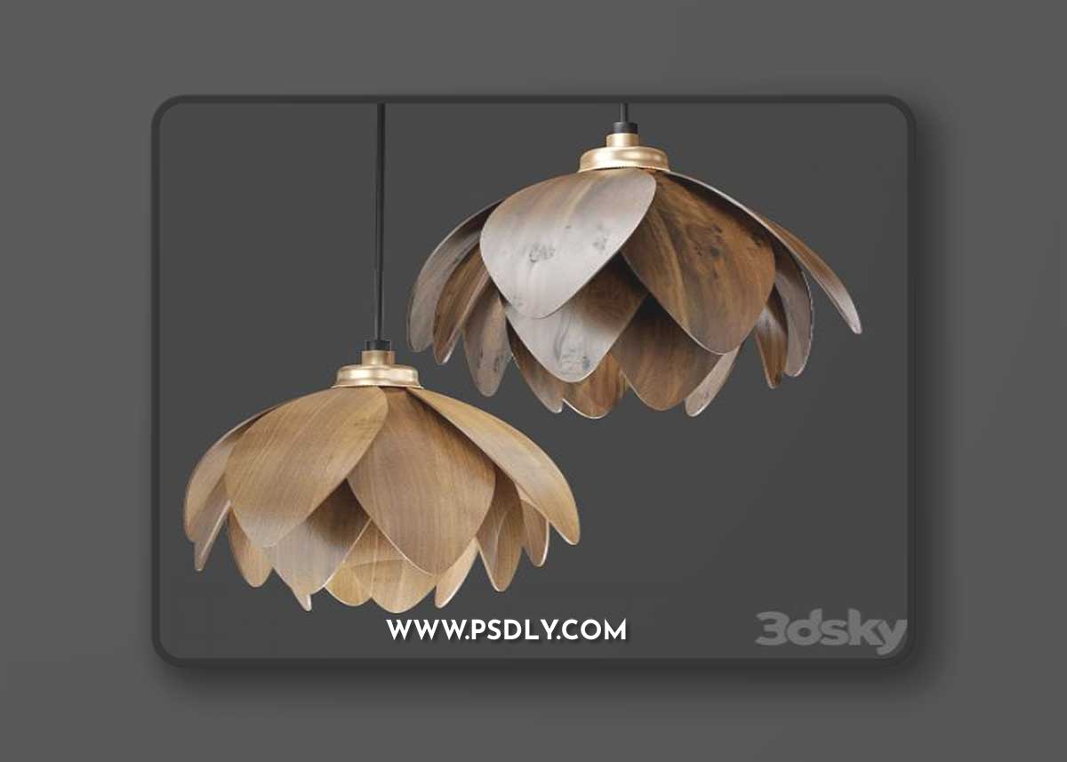 The Lotus bud pendant light