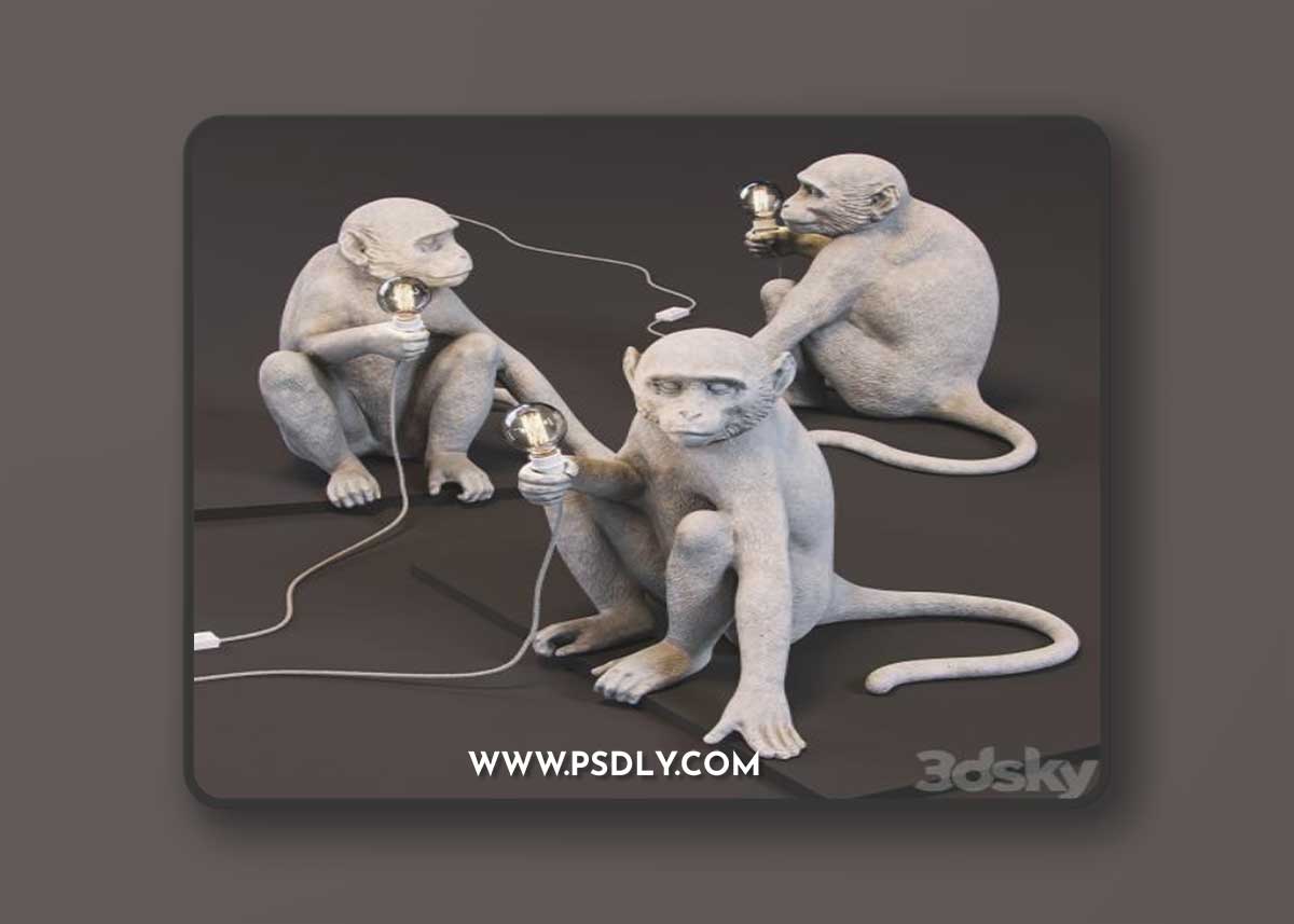 The Monkey Lamp Sitting Version