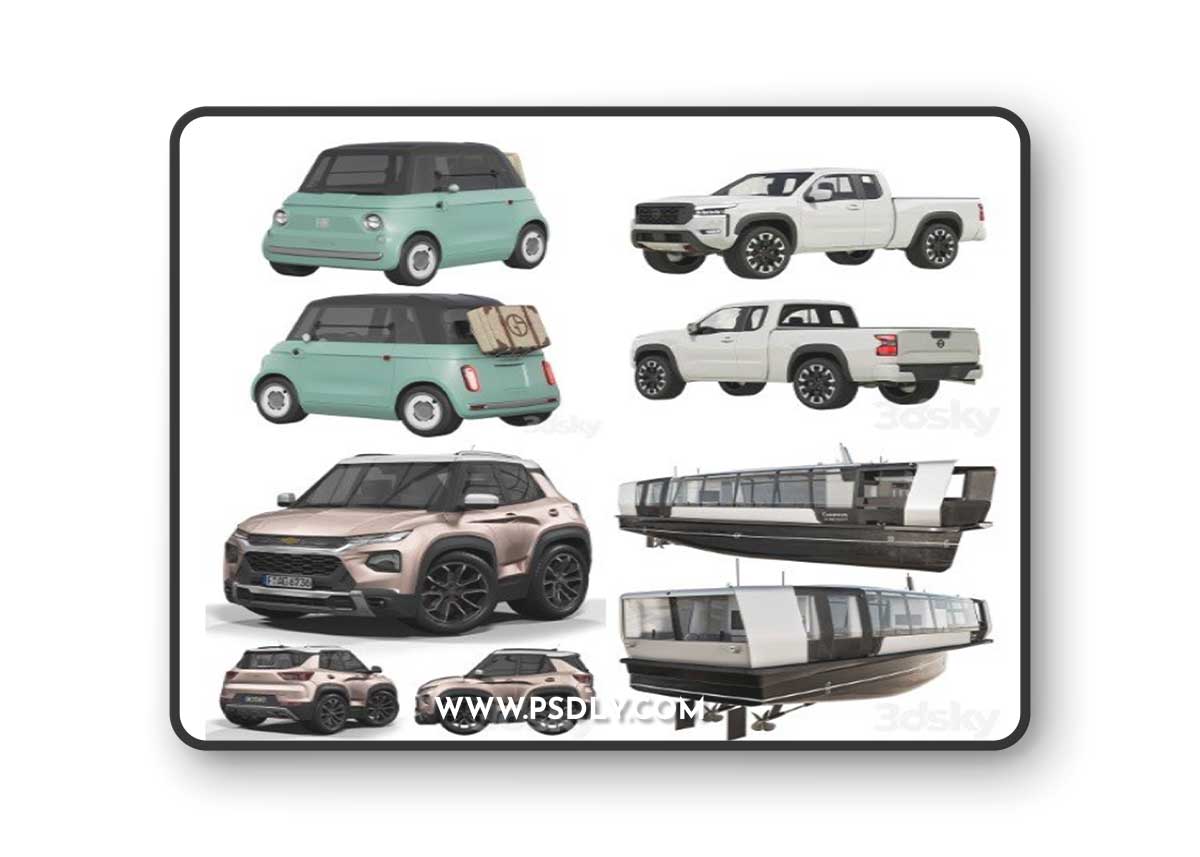 Vehicles 3D Models Bundle - 24 Dec 2023