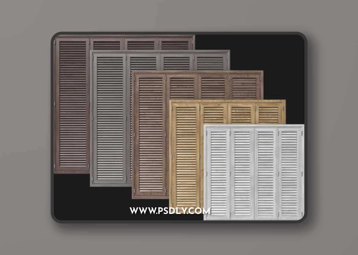 Wooden shutter blind system for windows and doors