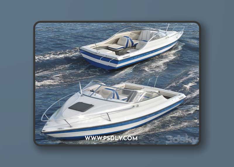 Yacht. Boat. bayliner 3D Model