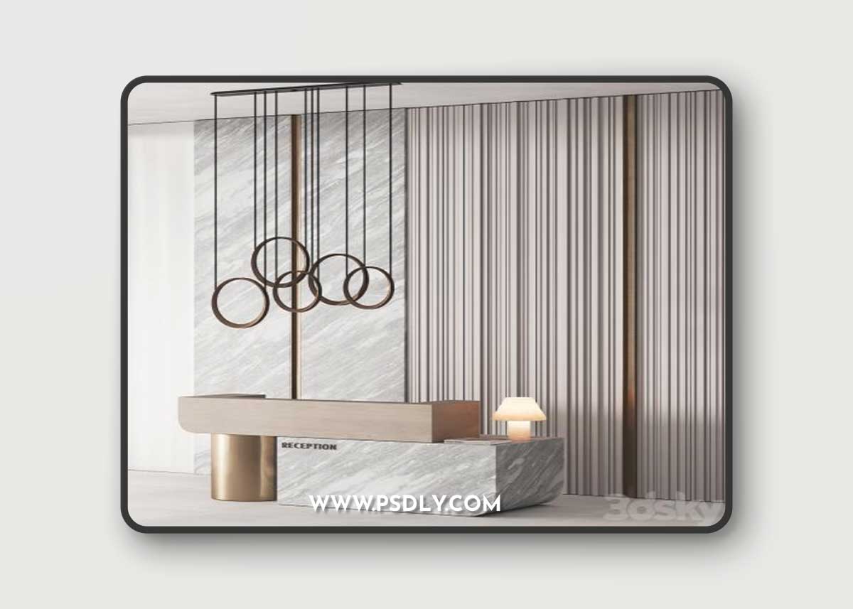 184 office furniture 04 reception desk 04