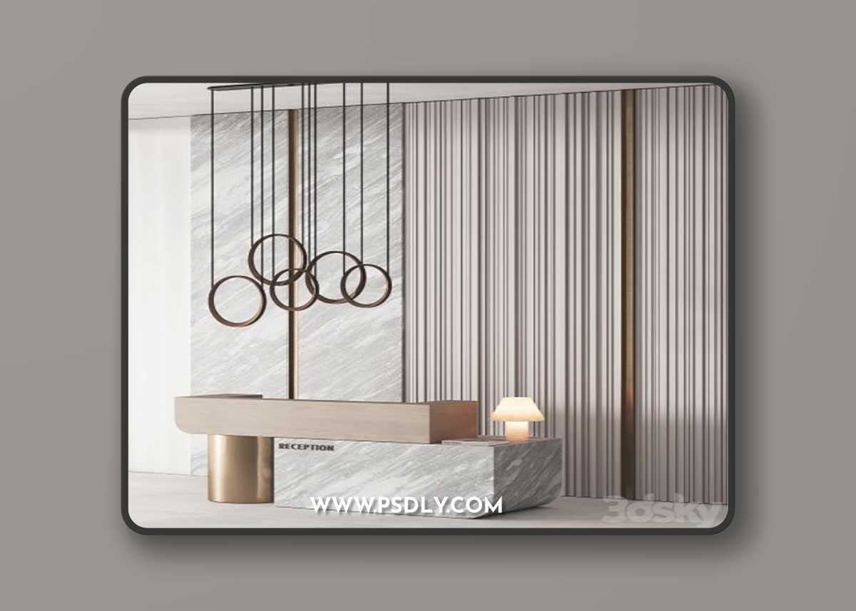 184 office furniture 04 reception desk 04