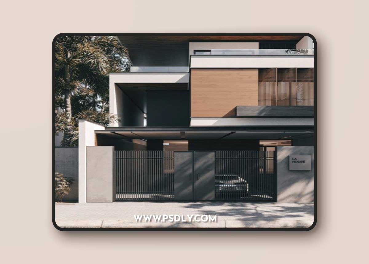 3Ds Max Villa Exterior 3D Model